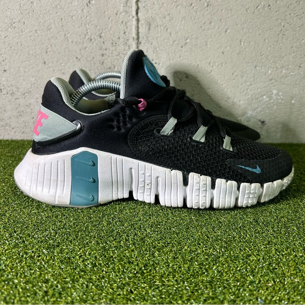 Nike Free Metcon 4 Black Mica Green CZ0596-004 Sneakers Shoes Women’s 7